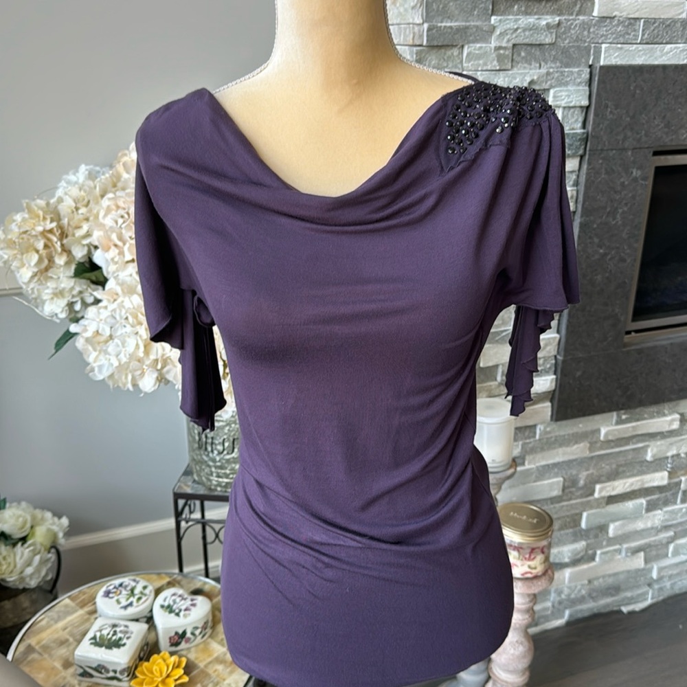 Cache Cocktail Blouse. Size XS